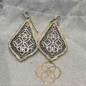 Kendra Scott gold/silver earrings
